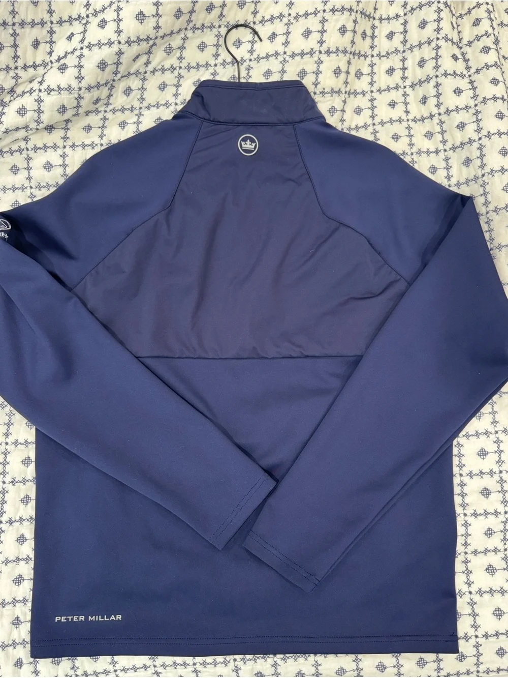 Peter Millar - Navy Quarter-Zip Performance Jacket - medium